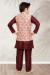 Picture of Admirable Silk Maroon Kids Kurta Pyjama