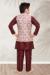 Picture of Lovely Silk Maroon Kids Kurta Pyjama