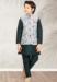 Picture of Sublime Silk Dark Slate Grey Kids Kurta Pyjama