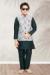 Picture of Sublime Silk Dark Slate Grey Kids Kurta Pyjama