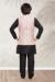 Picture of Shapely Silk Black Kids Kurta Pyjama