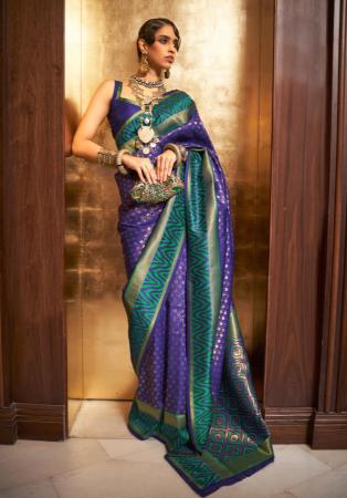 Picture of Classy Silk Purple Saree