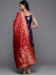 Picture of Silk Midnight Blue Straight Cut Salwar Kameez