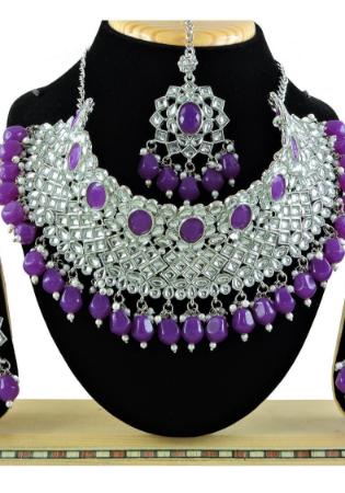 Picture of Lovely Purple Necklace Set