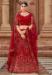 Picture of Grand Net Dark Red Lehenga Choli