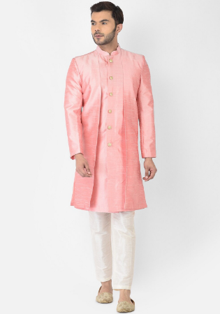 Picture of Nice Silk Misty Rose Kurtas