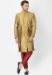 Picture of Grand Silk Dark Khaki Kurtas