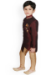 Picture of Elegant Silk Dark Olive Green Kids Kurta Pyjama