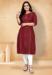 Picture of Appealing Cotton Maroon Kurtis & Tunic