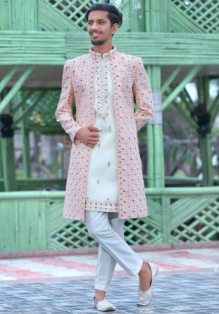 Picture of Beauteous Silk Thistle Sherwani