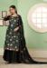 Picture of Beautiful Georgette Black Straight Cut Salwar Kameez