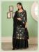 Picture of Beautiful Georgette Black Straight Cut Salwar Kameez