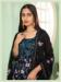 Picture of Superb Georgette Black Straight Cut Salwar Kameez