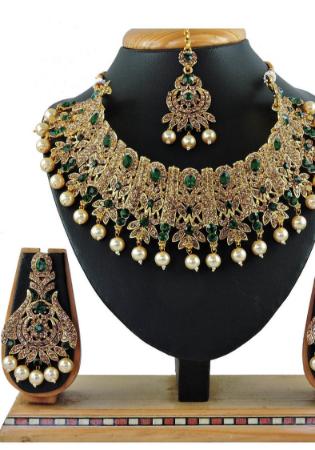 Picture of Shapely Golden Necklace Set