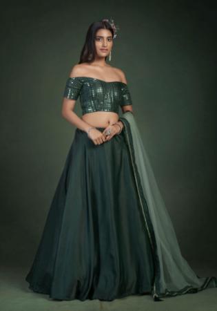 Picture of Enticing Georgette Dark Slate Grey Lehenga Choli