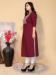 Picture of Superb Cotton Maroon Kurtis & Tunic