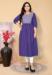 Picture of Superb Cotton Dark Violet Kurtis & Tunic