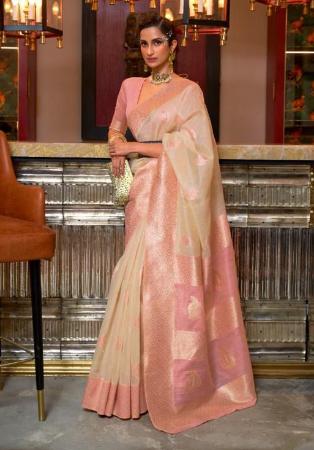 Picture of Wonderful Linen Burly Wood Saree