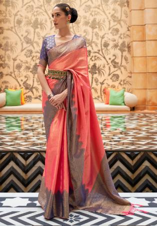 Picture of Appealing Silk Light Coral Saree