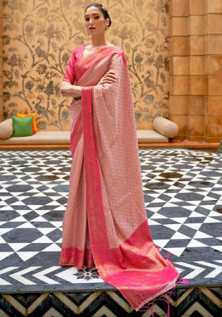 Picture of Classy Silk Pink Saree