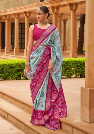 Picture of Classy Silk Light Pink Saree