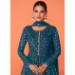 Picture of Georgette Midnight Blue Straight Cut Salwar Kameez