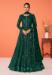 Picture of Georgette Dark Green Straight Cut Salwar Kameez