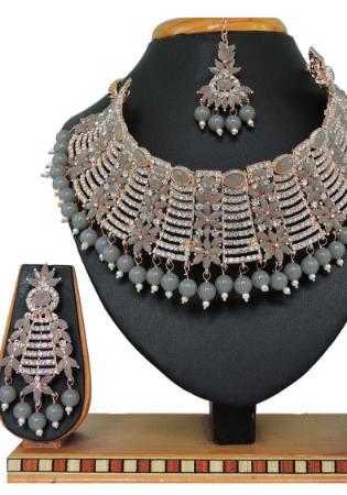 Picture of Marvelous Grey Necklace Set