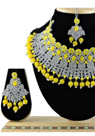 Picture of Pleasing Golden Rod Necklace Set