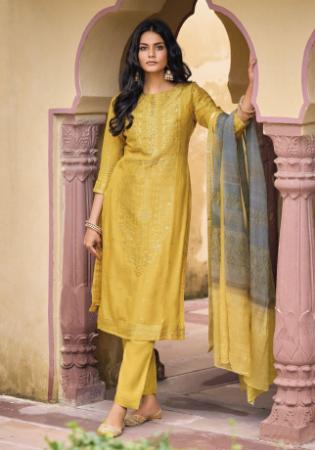 Picture of Enticing Silk Peru Straight Cut Salwar Kameez