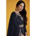 Picture of Georgette Dark Slate Grey Anarkali Salwar Kameez