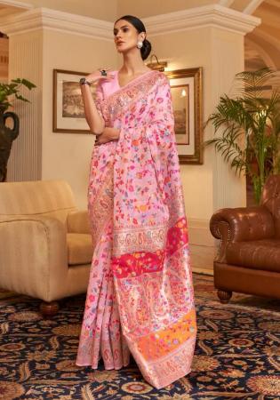 Picture of Sightly Satin Dark Salmon Saree