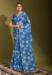 Picture of Resplendent Linen Steel Blue Saree