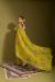 Picture of Stunning Linen Golden Rod Saree