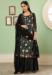 Picture of Gorgeous Georgette Black Straight Cut Salwar Kameez