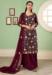 Picture of Comely Georgette Maroon Straight Cut Salwar Kameez