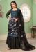 Picture of Charming Georgette Black Straight Cut Salwar Kameez