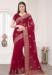 Picture of Comely Silk Fire Brick Saree