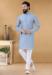 Picture of Beauteous Cotton & Silk Light Steel Blue Kurtas