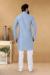 Picture of Beauteous Cotton & Silk Light Steel Blue Kurtas