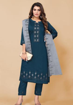 Picture of Exquisite Chiffon Midnight Blue Kurtis & Tunic