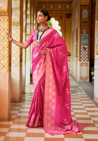 Picture of Radiant Silk Pale Violet Red Saree