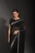 Picture of Sightly Georgette Black Saree