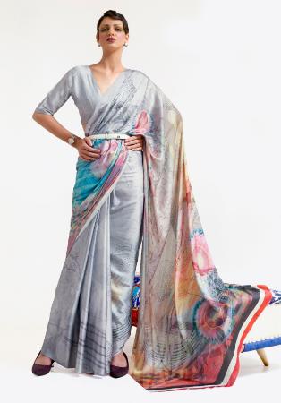 Picture of Ideal Crepe Thistle Saree