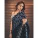 Picture of Good Looking Georgette Navy Blue Saree