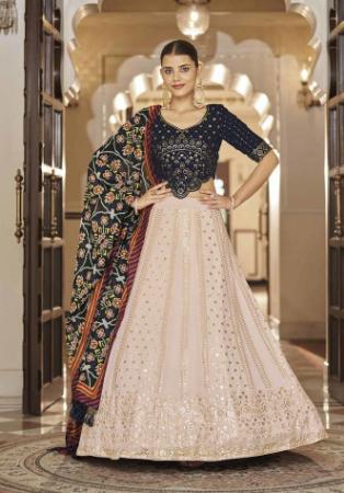 Picture of Magnificent Georgette Tan Lehenga Choli