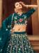 Picture of Fine Georgette Teal Lehenga Choli