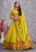 Picture of Fascinating Georgette Golden Rod Lehenga Choli