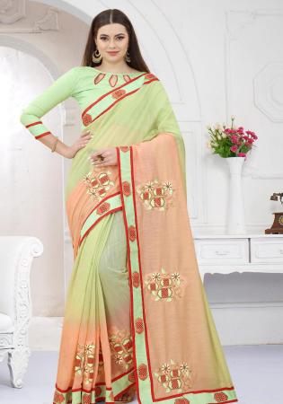 Picture of Well Formed Silk Tan Saree