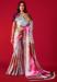 Picture of Nice Crepe & Satin Indian Red Saree